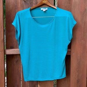 Coldwater Creek Women's Striped Cap Sleeve Top Size Small